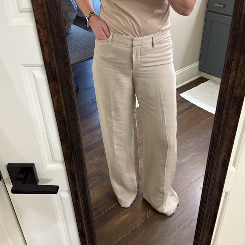 Worth Tan Wide Leg Pants